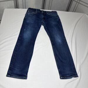 Men’s J Crew Slim Tapered Jeans Style # 484 - Size 34/30 See Pictures For Flaw